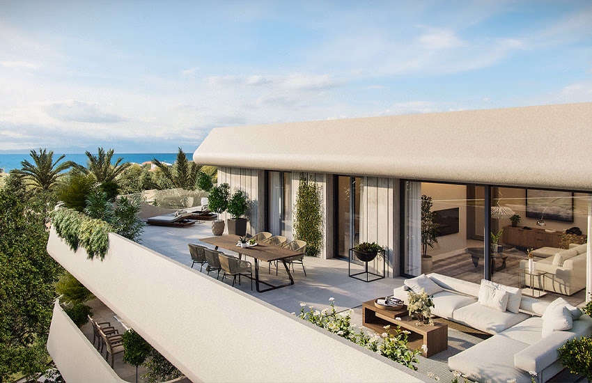 Beachfront apartments with spacious balconies in Marbella, Spain 2