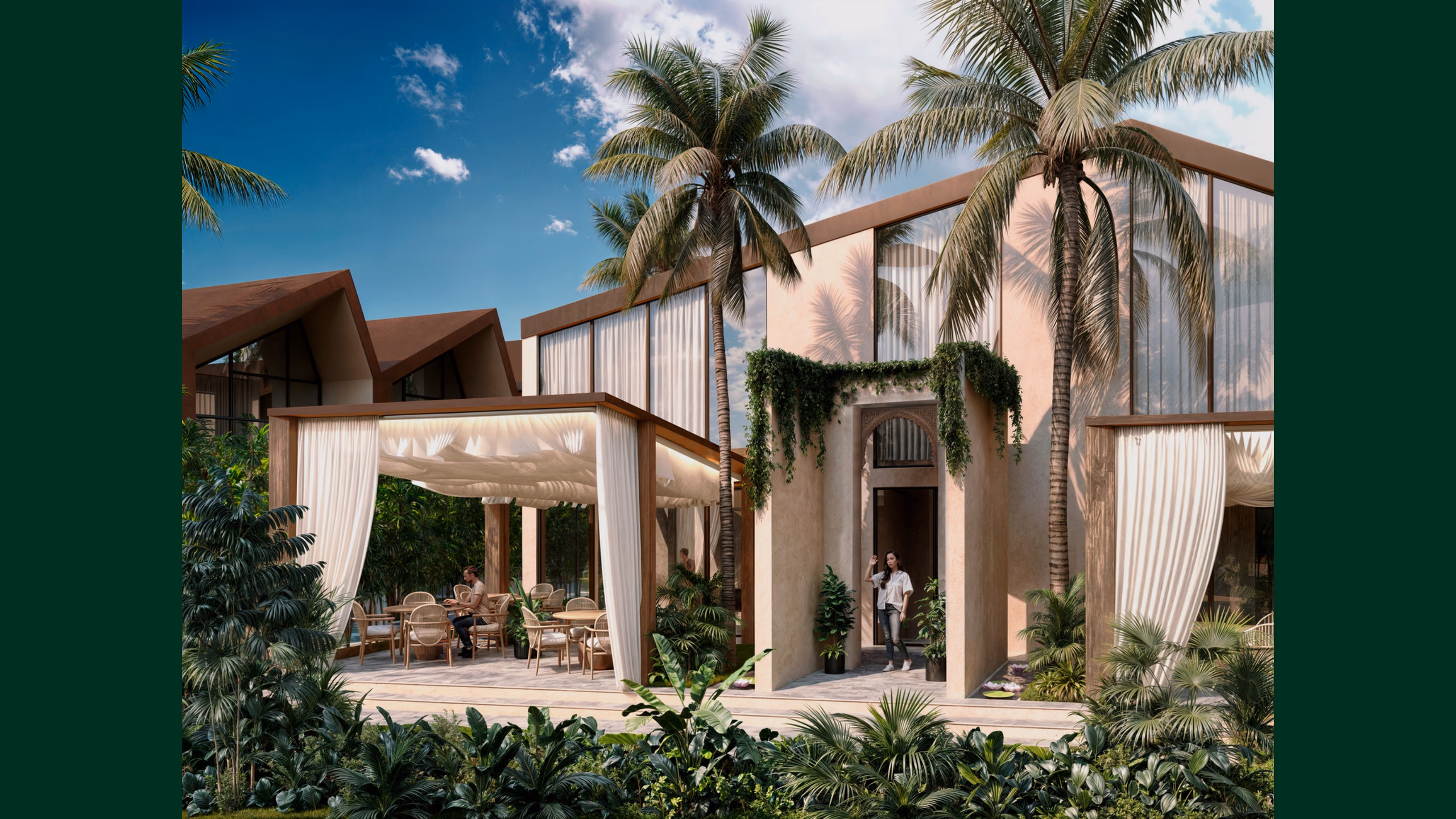 Modern Two-Story Tropical Sanctuary with Private Garden and Pool 3