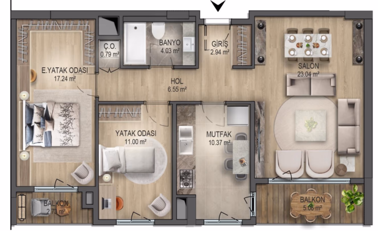 Premium Apartments in Izmit with scenic domain 33