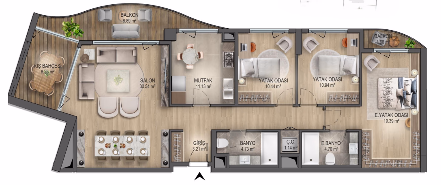 Premium Apartments in Izmit with scenic domain 34